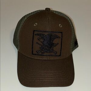 NRA Flying Eagle Brown and Green Trucker Hat